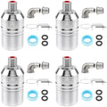 4‑Pack 304 Stainless Steel Float Valve 1/2"‑3/4" Auto Shut‑Off Water Valve by PNXKTXO
