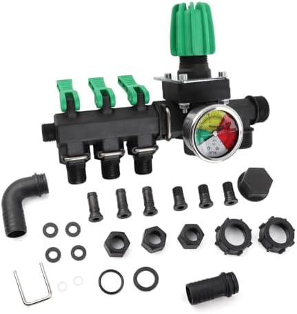 Jeffergarden 3 Way Hose Splitter Valve Agricultural Sprayer Control Shut Off Heavy Duty Water Valve Adapter by Jeffergarden