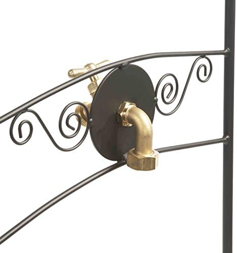 Liberty Garden 640 Carrington Decorative Metal Hose Stand w/Bib, Black - Image 3