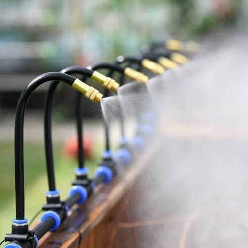 360° Adjustable Misting System for Garden, Lawn, & Vegetation - Efficient Cooling Solution for Outdoor Spaces, Summer Refreshment, Water-Saving Design by Unknown