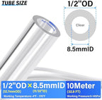 TAILONZ Clear 1/2" OD PU Air Hose 10M/32.8ft - Image 2