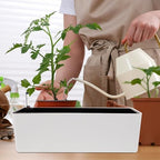 Happyyami 1set Self-Watering Flower Pot Base Automatic Indoor Planter for and Vegetables Design Water Level Indicator for Home and Balcony Gardening - Image 6