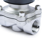 U.S. Solid 1/2" Stainless Steel Electric Solenoid Valve 24V AC N.C. VITON Water Air Fuel - Image 7