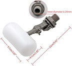 Float,Float Valve, 1 Pcs Floating Ball Valve Shut Off 1/2'' 3/4'', Automatic Drinker Bowl Water Tank Fish Tank Water Level Control Water Tower Farm (DN20)(DN15) - Image 2