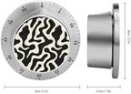 Mechanical Kitchen Timers for Cooking,Abstract Animal Print Printed 60 Minute Magnetic Countdown Timer,Cute Cooking Timers with Alarm,Stainless Steel Time Timer Manual No Batteries Required - Image 2