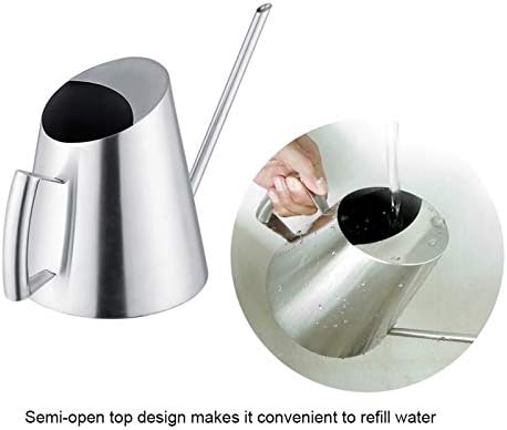 FLEXMAN 1500ml Stainless Steel Watering Can, Brushed Garden Planting for Potting Plants, Houseplants, Patio Plants, Hanging Plants and Outdoor Gardens - Image 7