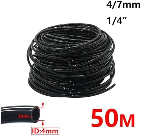 Garden supplies 4/7mm 8/11mm 9/12mm Hose Garden Watering 1/4 3/8" Flexible PVC Hose Micro Drip Irrigation Tubing Lawn Plants Greenhouse Pipe Sprinkler hose(1I4 x 50m) - Image 2