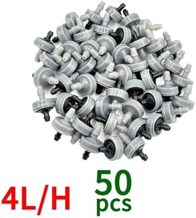 Ship Accessories 20X Garden 2L 4L 8L Pressure Compensating Emitter Dripper 1/4'' Self-Cleaning Drip Irrigation Water Regulator 4/7mm Irrigation Accessories(B-4L-50pcs) - Image 2