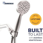 HammerHead Metal 3-Spray Shower Head with Handheld High Pressure, Long Hose - Image 2