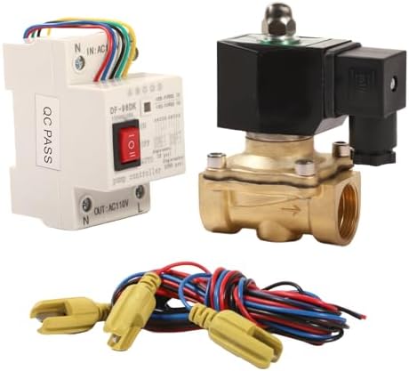 AC110V Brass Solenoid Float Valve Automatic Liquid Level Switch by shengbowi