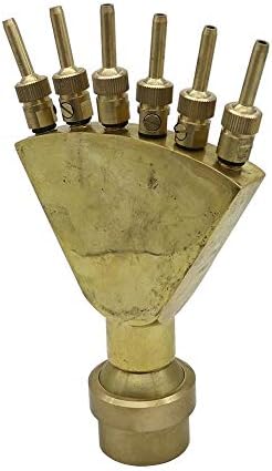 Xiaochen Lawn Irrigation Garden Watering with Valve Garden Landscape Pond Sprinklers Brass Adjustable 1.5" Phoenix Tail Shaped Fountains Spray Head Scattering Nozzles (Color : 1.5 inch) - Image 7