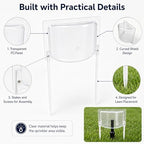 4 Pcs Clear PC Sprinkler Splash Guard 10.62 in Soil Stakes - Image 6