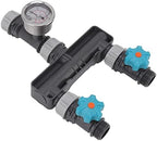 2 Way Water Pressure Regulator with Gauge, Adjustable Irrigation Valve Splitter for Garden Hose, Patio, Farm - Image 6