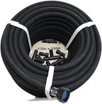 Soaker Hose 100ft - 1/2 Round Rubber Garden Soaker Hoses Kit, Heavy Duty Irrigation Drip Hose, Water Seeper Soaking Hose for Gardens, Flower Beds And Lawn Yard - Image 3