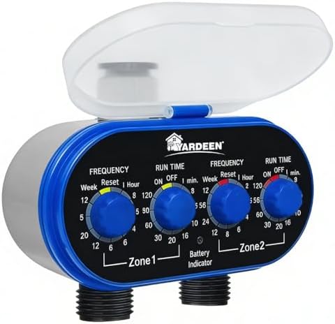 Dual Outlet Water Timer Irrigation Controller System by Yardeen