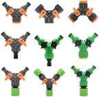 Water Tap Splitter, Garden Hose Splitter 1/2 3/4 inch Thread 2-Way Y Splitter Multicolor(Gray C) - Image 2
