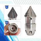 Sewer Nozzle for Pressure Washer, Stainless Iron Drain Dredging Nozzle with Front 4 Back 6 Jets for Municipal Pipe Unclogging - Image 5