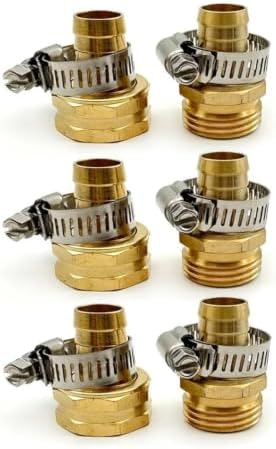 6pcs US Standard Garden Hose 5-Point Repair Connector - Image 3