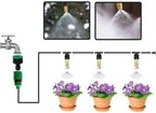 Adjustable Sprinkler with Micro Spray Mister Emitters, Copper Misting Nozzle Set for 4/7mm Hose Low Pressure Atomizing Sprayer 20pcs Brass Nozzle + 4 Points Extra Teeth - Image 6