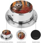 Mechanical Kitchen Timers for Cooking,Autumn Animals Wolf Printed 60 Minute Magnetic Countdown Timer,Cute Cooking Timers with Alarm,Stainless Steel Time Timer Manual No Batteries Required - Image 3
