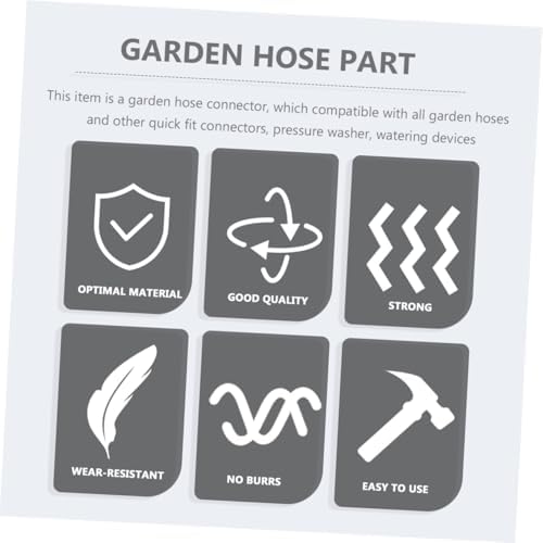 Beavorty Garden Hose Repair Kit 3 Sets with Male Female Connectors Flexible Hose Connector for Outdoor Watering - Image 4