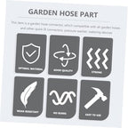 Beavorty Garden Hose Repair Kit 3 Sets with Male Female Connectors Flexible Hose Connector for Outdoor Watering - Image 4