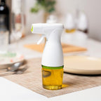Prepara Simply Mist Olive Oil Sprayer, Chrome Band, White/Green - Image 4