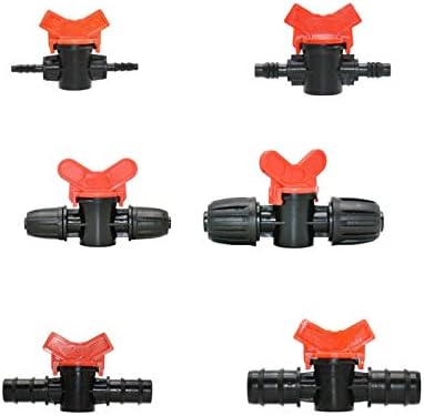 Hose Connector Adapter 15pc 16mm Drip Irrigation Valve With Faucet Connector, 1/2 Inch Threaded Pipe Water Connector With Locking, Garden Greenhouse Irrigation (Color : Brown) - Image 7