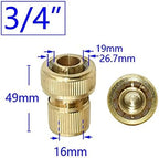 Hose Connector Adapter Brass 1/2 Inch 3/8 Inch 5/8 Inch 3/4 Inch Garden Hose Quick Coupling Copper Water Stop Connector 16mm 20mm Irrigation Hose Adapter 5pc (Color : 5I8) - Image 6