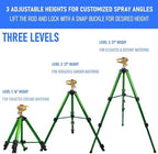 Hourleey 2 Pack Impact Sprinkler on Tripod, Rotating Water Sprinklers for Yard Lawn and Garden, Heavy Duty 360 Degree Irrigation Sprinkler with Zinc Head and 3/4" Connector for Outdoor - Image 2