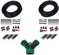 150 Feet Garden and Greenhouse Landscaping Irrigation Plant Watering Drip Hoses Sprinkler System Kit (w) FREE Hose Splitter by EZTravel