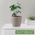 Dexceder 11x10 Self Watering Planter (Taupe Matte) - Image 6