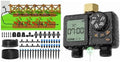 MIXC 230FT Quick-Connect Drip Irrigation System Kit + MIXC Rechargeable 2-Zone Water Timer by MIXC
