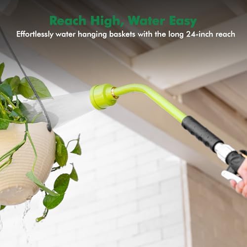 RESTMO Heavy Duty Metal Watering Wand 24 Inches, Water Wand for Garden Hose - Image 3