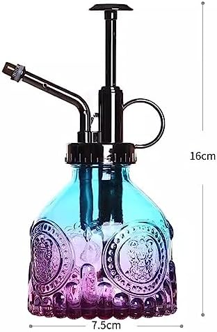 Watering Can Glass Spray Bottle, 200ML Plant Mister, Watering Can with Top Pump for Indoor House Plants, Garden,Cleaning Garden Watering Cans Indoor Watering Can (Color : Brass) - Image 2