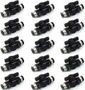 1/2 Push to Connect Ball Valve Union Air Flow Control Valve Quick Connect Tube Fittings Pneumatic Valve Air Hose Fittings 15pack by ANHAN