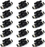 10mm Push to Connect Ball Valve Union Air Flow Control Valve Quick Connect Tube Fittings Pneumatic Valve Air Hose Fittings 15pack by ANHAN