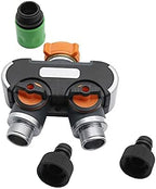 Generic Hose Connector Adapter 1 Pc 3/4"" Extral Threaded 2-Way Manifold, with Valve, with Quick Connector, Garden Irrigation Andricultural Faucet Accessories/Black - Image 6