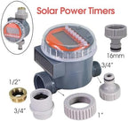 NURII Solar Powered Ball Valve Garden Digital Water Timer, Programmable Hose Sprinkler Controller Waterproof Auto Irrigation (Size : Type B) - Image 4