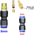 10 Pack Adjustable Misting Nozzle Low Pressure with Misting System Nozzle Extension 8mm Flexible Misting Extended Pole, Atomization Sprayer Nozzle Extensions(Size:100cm) - Image 6