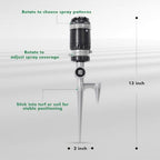 RESTMO 2 Pack Gear Drive Sprinkler with Step Spike Base, Silver - Image 2