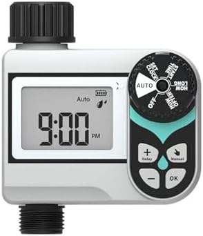 Duty Brass Irrigation Timer for Outdoor Spigot Flexible Schedule Perfect for Greenhouse and Flower Beds Programmable Water Clock Automatic Plant Watering Structure Drops Irrigation Clock Outdoor Hose - Image 5