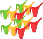 Ashman Set of 12 Watering Can, Indoor and Outdoor Use, Assorted Colors which Include Red, Green, Yellow, 2 Liter Capacity, 12 Pack by AshmanOnline