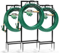 Outvita Freestanding Garden Hose Holder Stand 43 Inch, Black Flowers 3 Pcs by Outvita