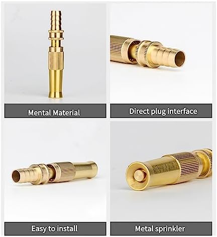 1pcs Garden Irrigation Spray Gun Adjustable Brass Sprinkler Garden Hose Nozzle Car Wash Lawn Watering Water Gun Gardening Tools(02) - Image 7