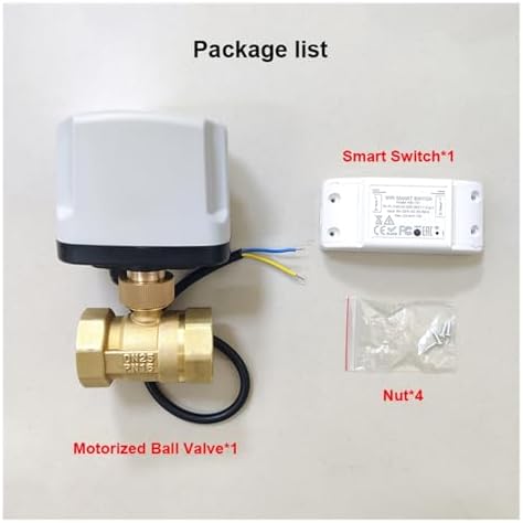 Ball Valve, WiFi Smart Waterproof Electric Ball Valve Brass Timing Switch Life Control Support Water 220(DN40) - Image 6