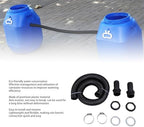 Rain Hose Connector Kit 39.4 Inch Plastic Rain Diverter Linking Kit for Rainwater Collection System (with Hole Opener) - Image 3
