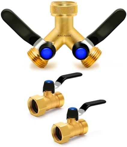 Y Hose Splitter and High Flow Nozzle Connector by Unknown