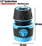 Xiaochen Garden Hose Sprinkler 1/2 Inch Garden Hose Quick Coupling Rubber Cover Faucet Quick Coupling Garden Irrigation Car Wash Hose Quick Coupling (Color : Black, Diameter : 1/2'') - Image 2