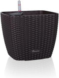 Dexceder 11x10 Self Watering Planter (Brown Rattan) by Dexceder